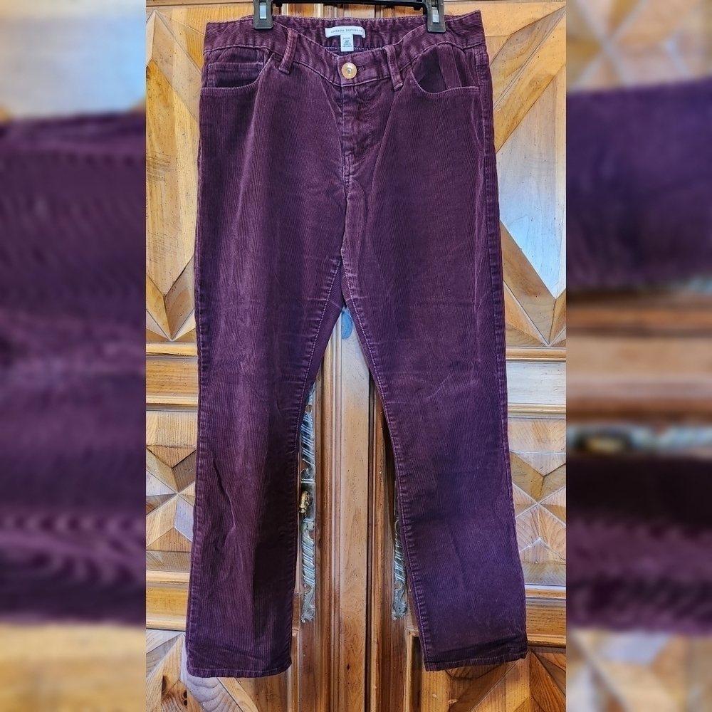 Banana Republic Women's Burgundy Trousers Sz 28P